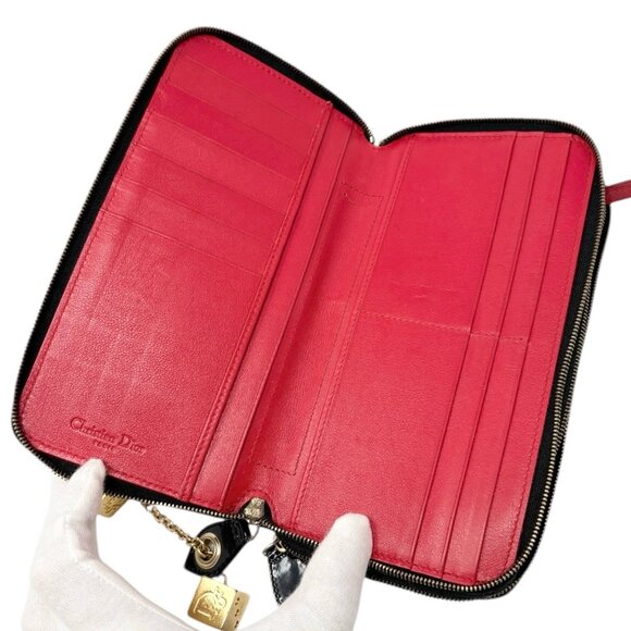 Christian Dior Vintage 2001 Logo Leopard Print Pony Hair Wallet Dice [106430] - Picture 11 of 15